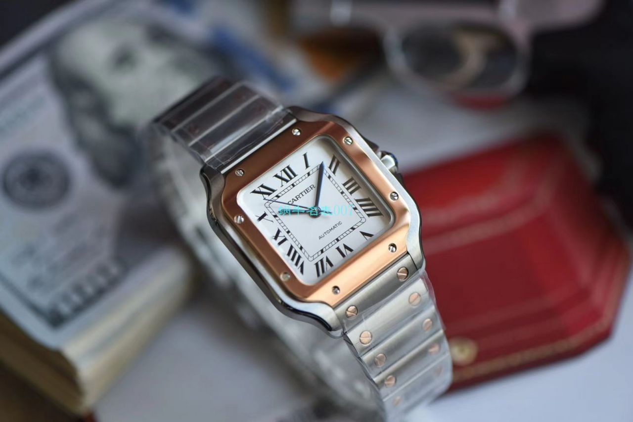 【V6 Factory 官网 High quality  Replica Watches 】 Cartier   Santos 系列W2SA0007（中号） wrist watches  / K239