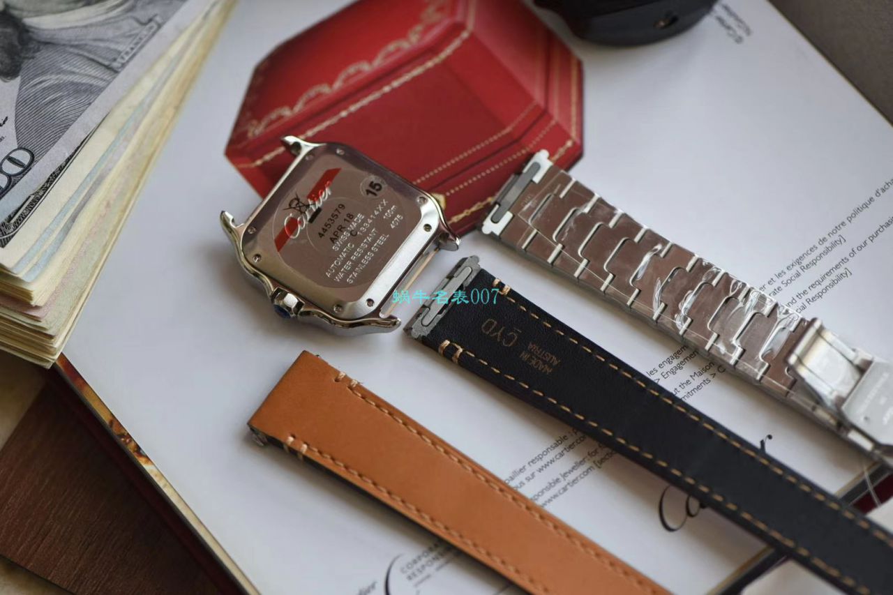 【V6 Factory 官网 High quality  Replica Watches 】 Cartier   Santos 系列W2SA0007（中号） wrist watches  / K239