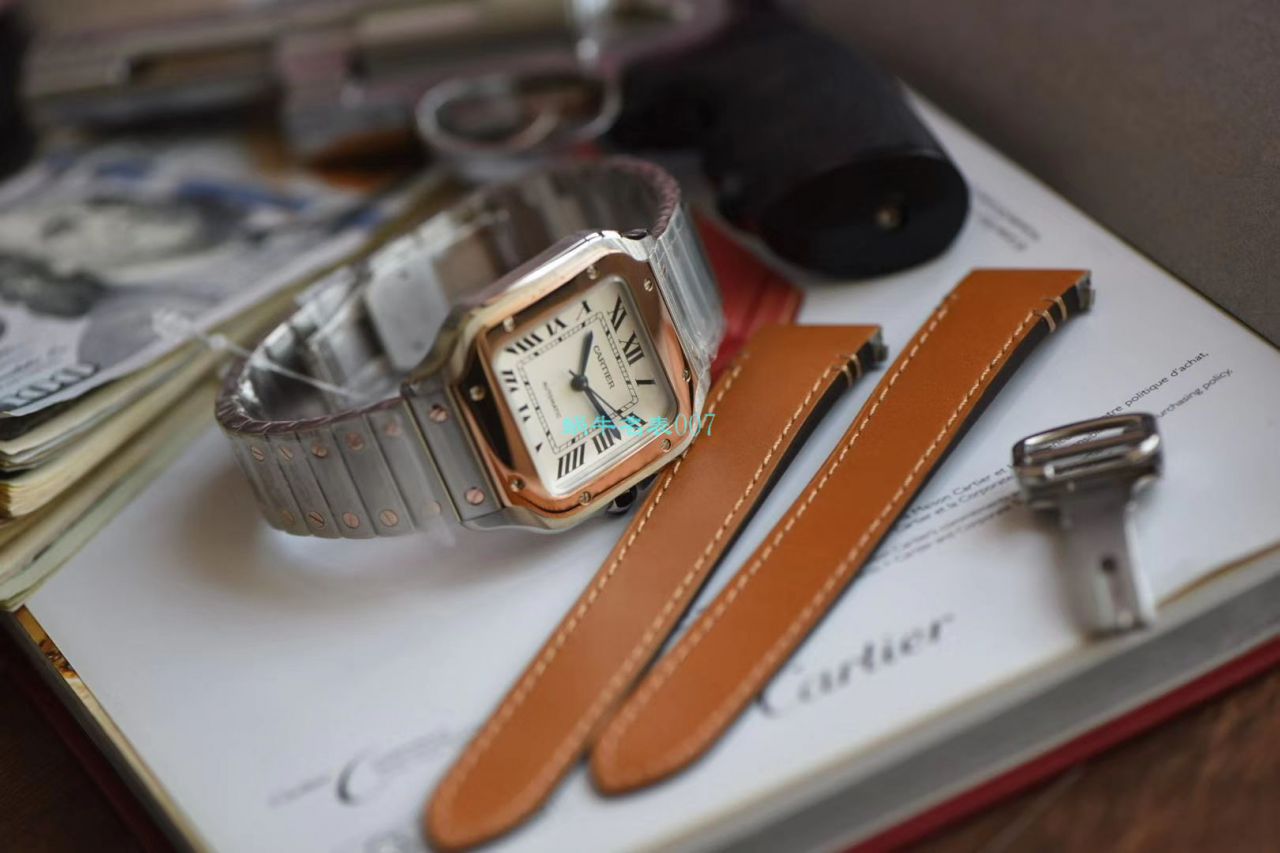 【V6 Factory 官网 High quality  Replica Watches 】 Cartier   Santos 系列W2SA0007（中号） wrist watches  / K239