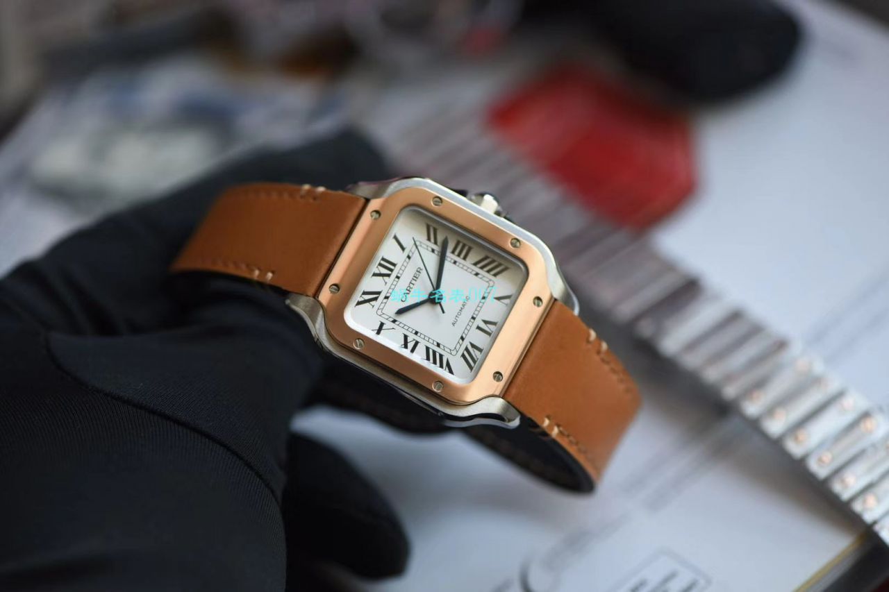 【V6 Factory 官网 High quality  Replica Watches 】 Cartier   Santos 系列W2SA0007（中号） wrist watches  / K239