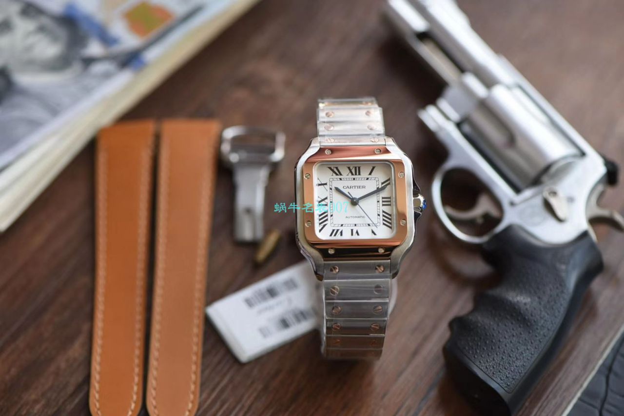 【V6 Factory 官网 High quality  Replica Watches 】 Cartier   Santos 系列W2SA0007（中号） wrist watches  / K239