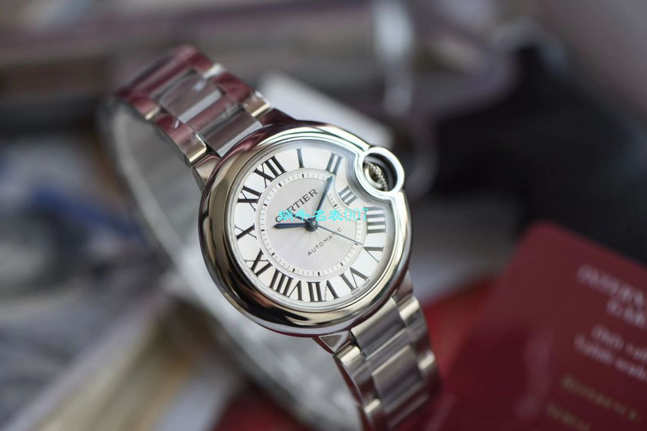 【V6 Factory  top  Replica Copy 7K版 Watches 】 Cartier  33毫米超级副本蓝气球女装W6920071 wrist watches  / K262