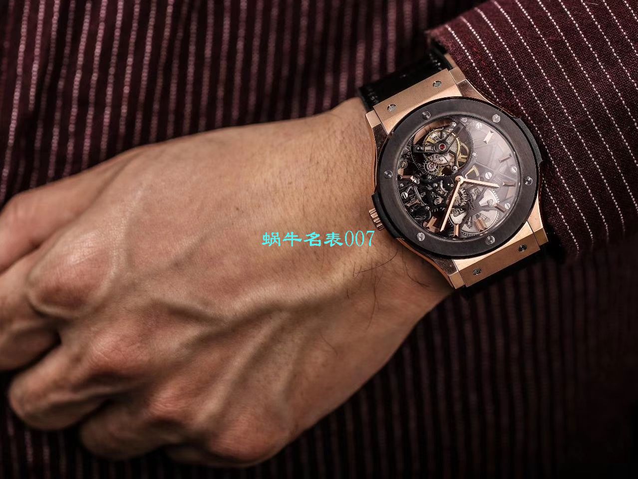 JB Factory  hublot 经典融合 Tourbillon  Replica Copy 表505 OX 0180 LR 0904，505.OX.0180.LR.1904，505.OX.0180.LR，505.TX.0170.LR wrist watches  / YUB077