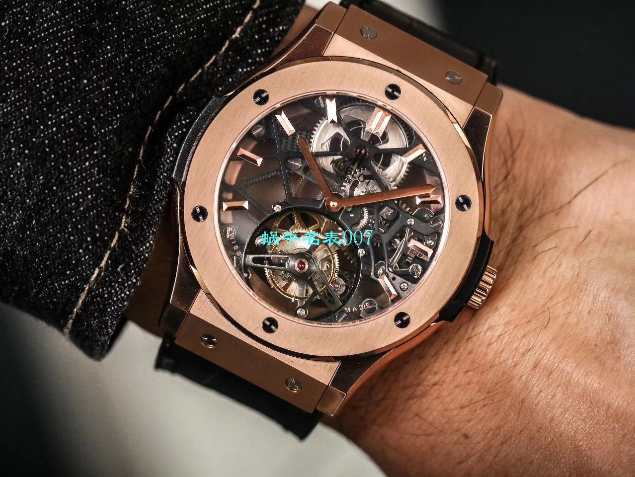 JB Factory  hublot 经典融合 Tourbillon  Replica Copy 表505 OX 0180 LR 0904，505.OX.0180.LR.1904，505.OX.0180.LR，505.TX.0170.LR wrist watches  / YUB077