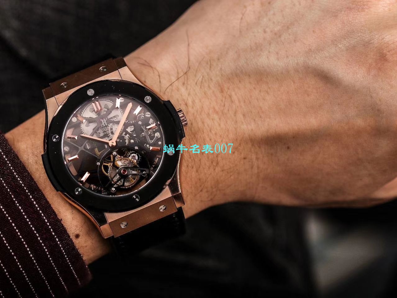JB Factory  hublot 经典融合 Tourbillon  Replica Copy 表505 OX 0180 LR 0904，505.OX.0180.LR.1904，505.OX.0180.LR，505.TX.0170.LR wrist watches  / YUB077