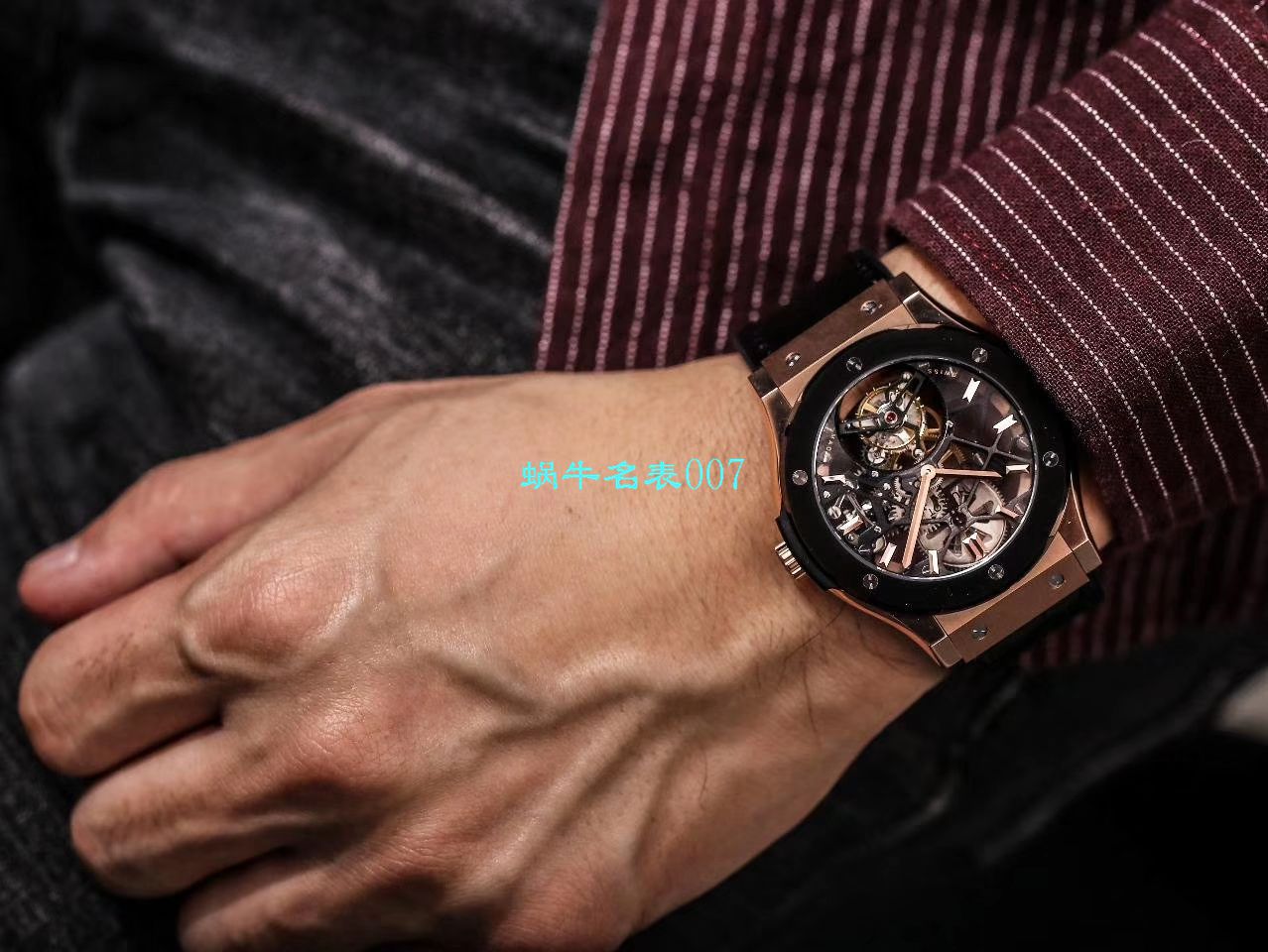 JB Factory  hublot 经典融合 Tourbillon  Replica Copy 表505 OX 0180 LR 0904，505.OX.0180.LR.1904，505.OX.0180.LR，505.TX.0170.LR wrist watches  / YUB077