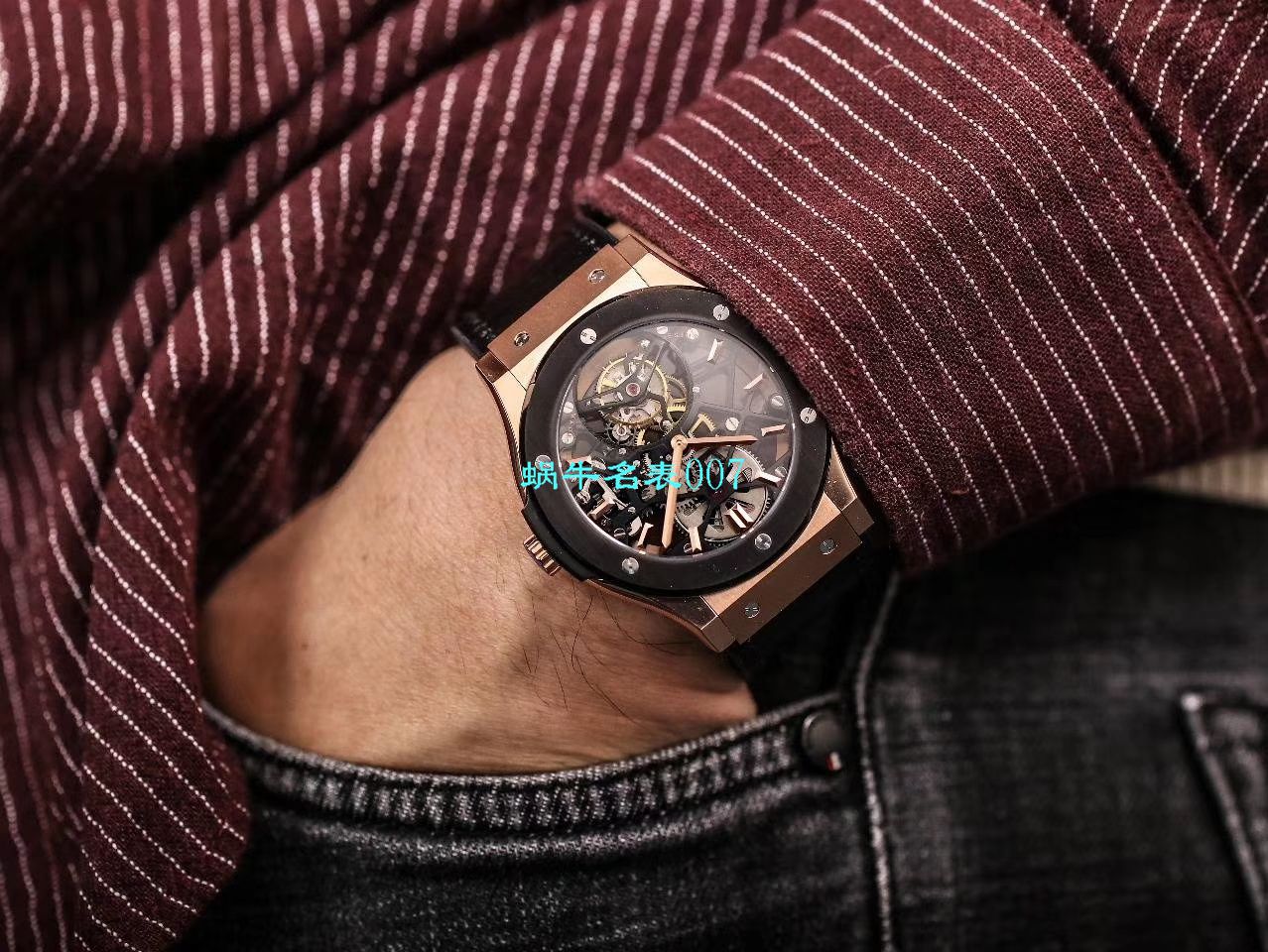 JB Factory  hublot 经典融合 Tourbillon  Replica Copy 表505 OX 0180 LR 0904，505.OX.0180.LR.1904，505.OX.0180.LR，505.TX.0170.LR wrist watches  / YUB077