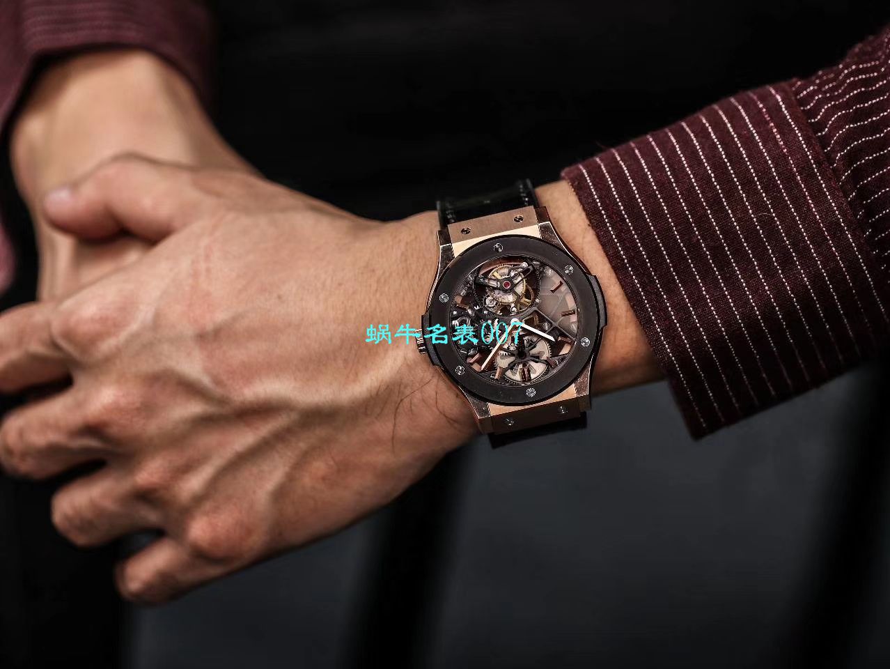 JB Factory  hublot 经典融合 Tourbillon  Replica Copy 表505 OX 0180 LR 0904，505.OX.0180.LR.1904，505.OX.0180.LR，505.TX.0170.LR wrist watches  / YUB077