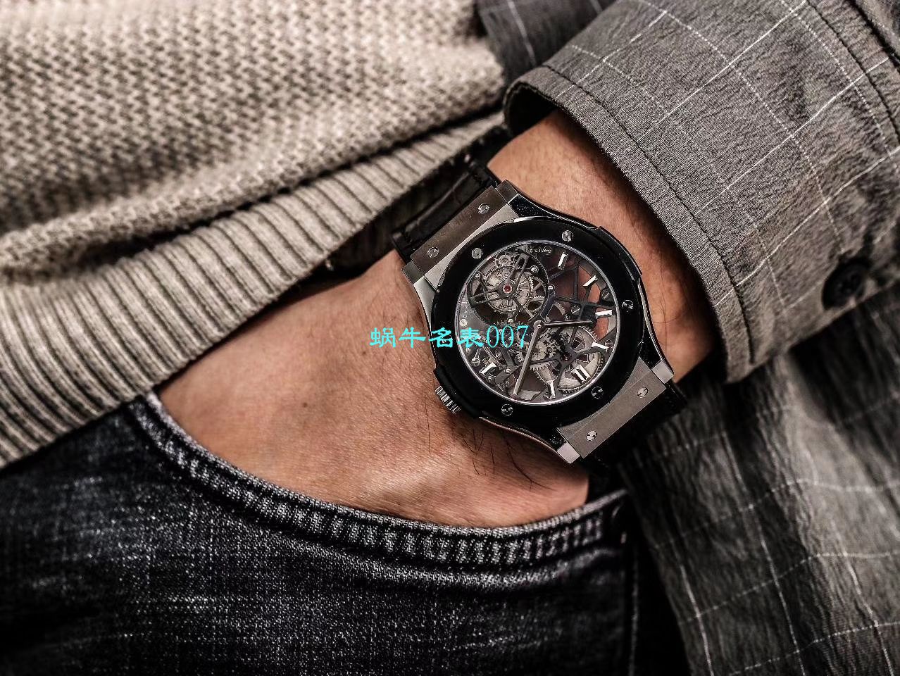JB Factory  hublot 经典融合 Tourbillon  Replica Copy 表505 OX 0180 LR 0904，505.OX.0180.LR.1904，505.OX.0180.LR，505.TX.0170.LR wrist watches  / YUB077