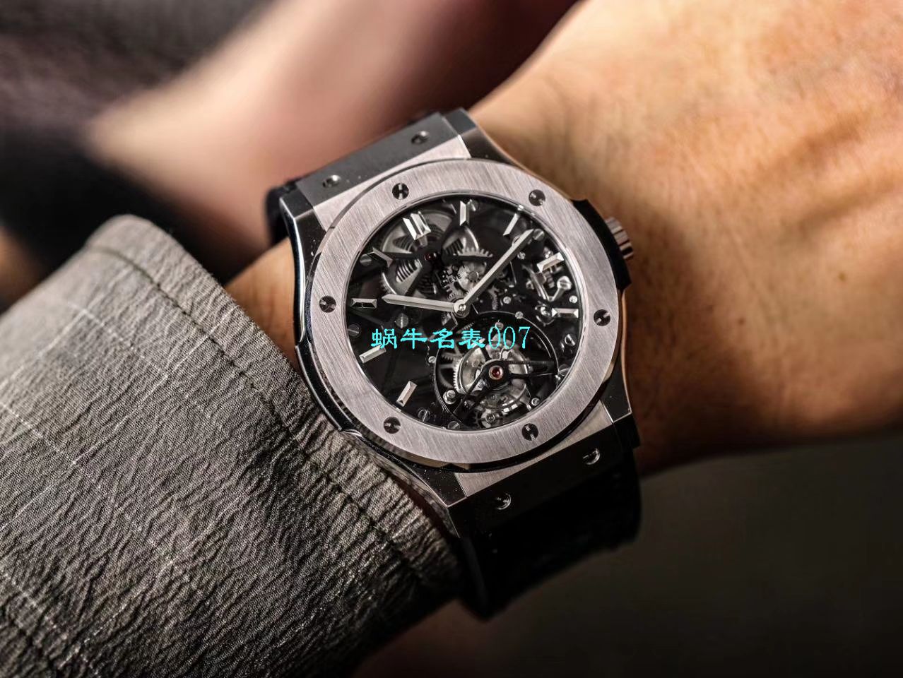 JB Factory  hublot 经典融合 Tourbillon  Replica Copy 表505 OX 0180 LR 0904，505.OX.0180.LR.1904，505.OX.0180.LR，505.TX.0170.LR wrist watches  / YUB077