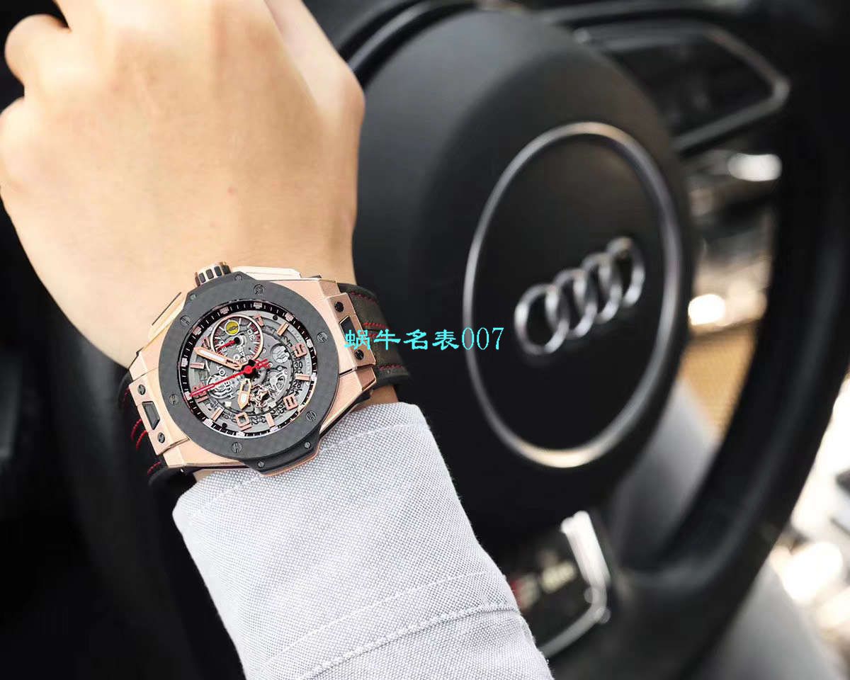 V6 Factory 王金降临 top  Replica  hublot 法拉利Hublot Big Bang Ferrari Titanium F7系列401.OQ.0123.VR wrist watches  / YUB078V6