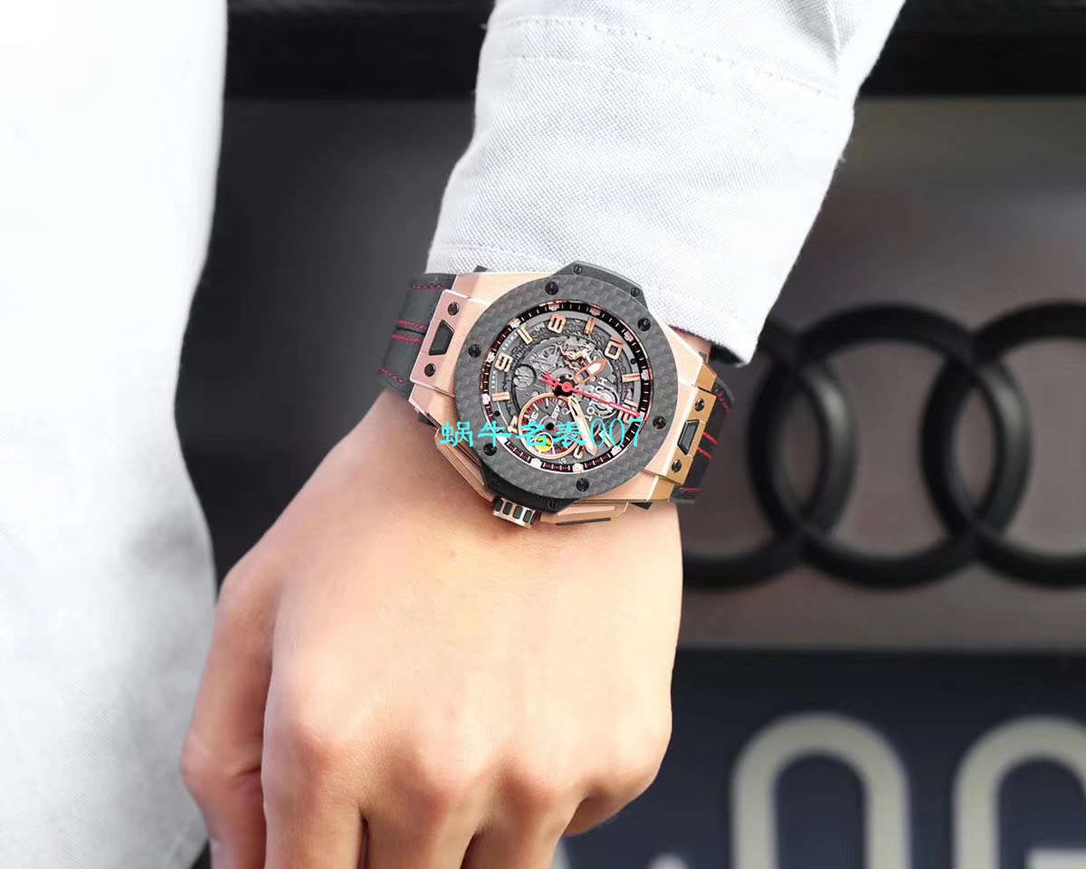 V6 Factory 王金降临 top  Replica  hublot 法拉利Hublot Big Bang Ferrari Titanium F7系列401.OQ.0123.VR wrist watches  / YUB078V6
