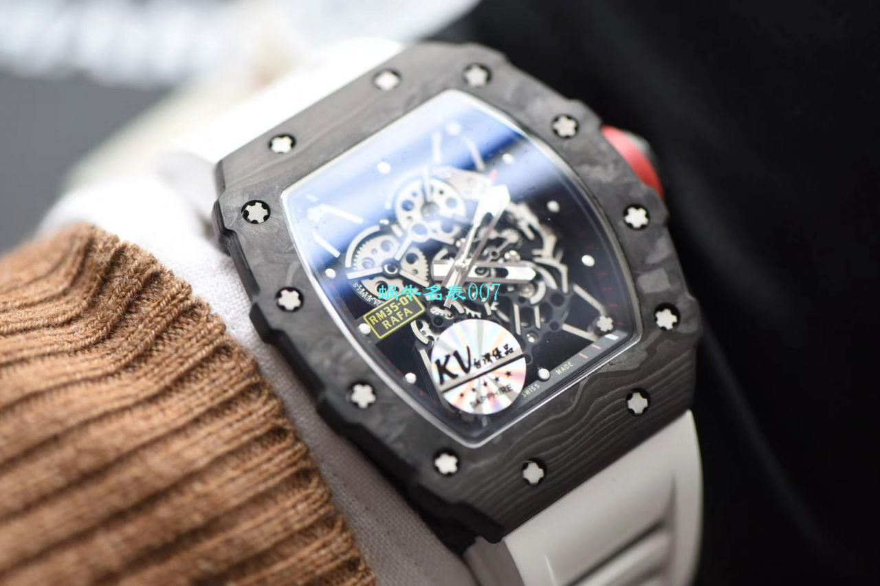 KV Factory 最强进口原纹 carbon fiber V3升级版RICHARD MILLE Richard Miller 男士系列RM 35-01 wrist watches  / KV03501V302