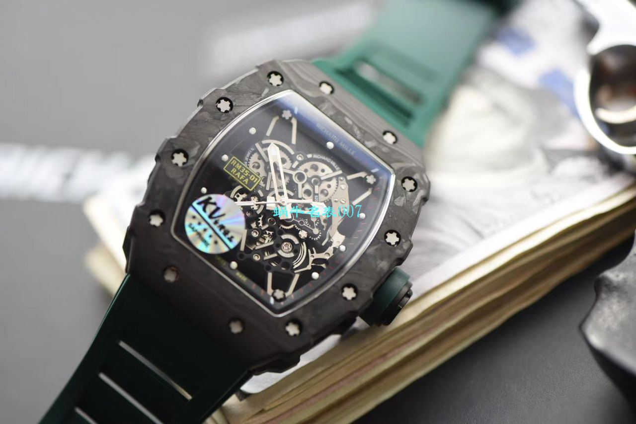 KV Factory 最强进口原纹 carbon fiber V3升级版RICHARD MILLE Richard Miller 男士系列RM 35-01 wrist watches  / KV03501V302