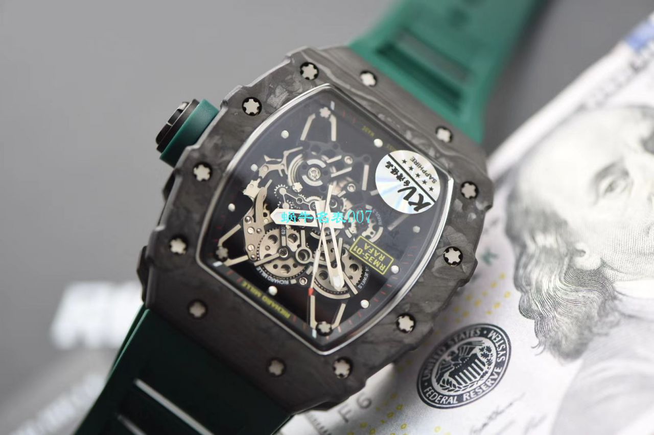 KV Factory 最强进口原纹 carbon fiber V3升级版RICHARD MILLE Richard Miller 男士系列RM 35-01 wrist watches  / KV03501V302