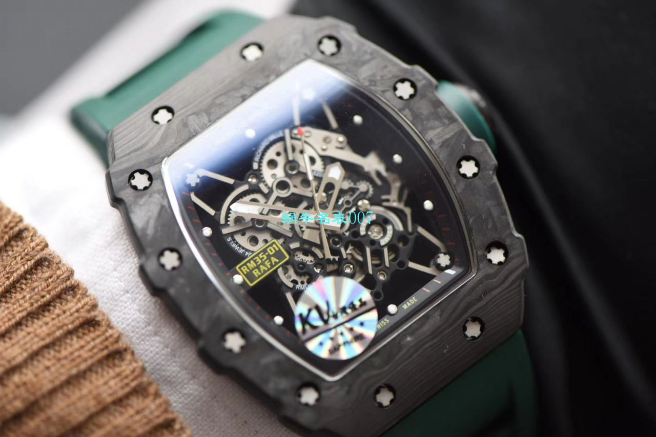 KV Factory 最强进口原纹 carbon fiber V3升级版RICHARD MILLE Richard Miller 男士系列RM 35-01 wrist watches  / KV03501V302