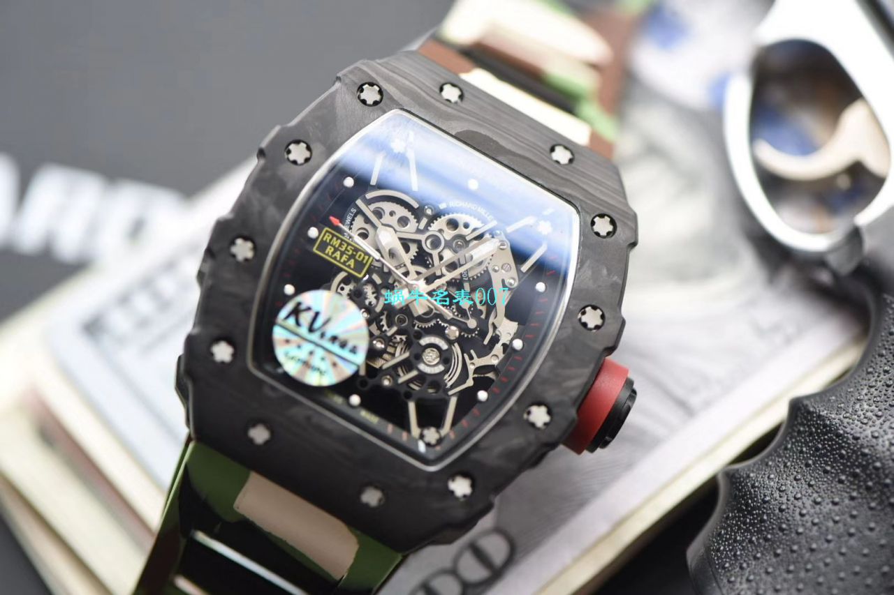 KV Factory 最强进口原纹 carbon fiber V3升级版RICHARD MILLE Richard Miller 男士系列RM 35-01 wrist watches  / KV03501V302