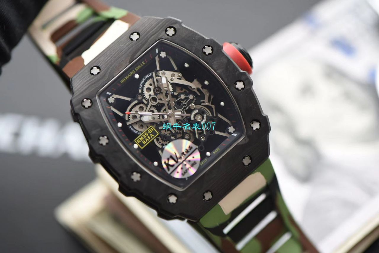 KV Factory 最强进口原纹 carbon fiber V3升级版RICHARD MILLE Richard Miller 男士系列RM 35-01 wrist watches  / KV03501V302