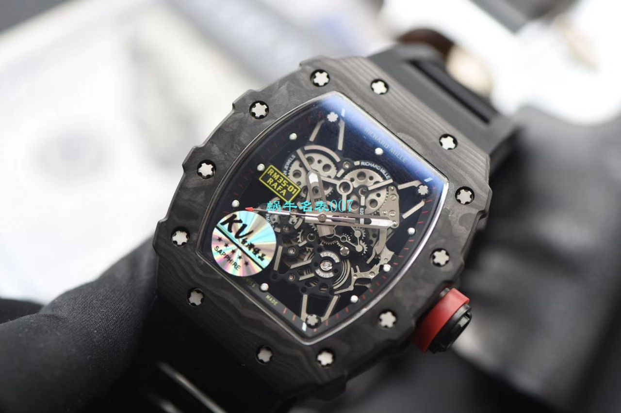 KV Factory 最强进口原纹 carbon fiber V3升级版RICHARD MILLE Richard Miller 男士系列RM 35-01 wrist watches  / KV03501V302