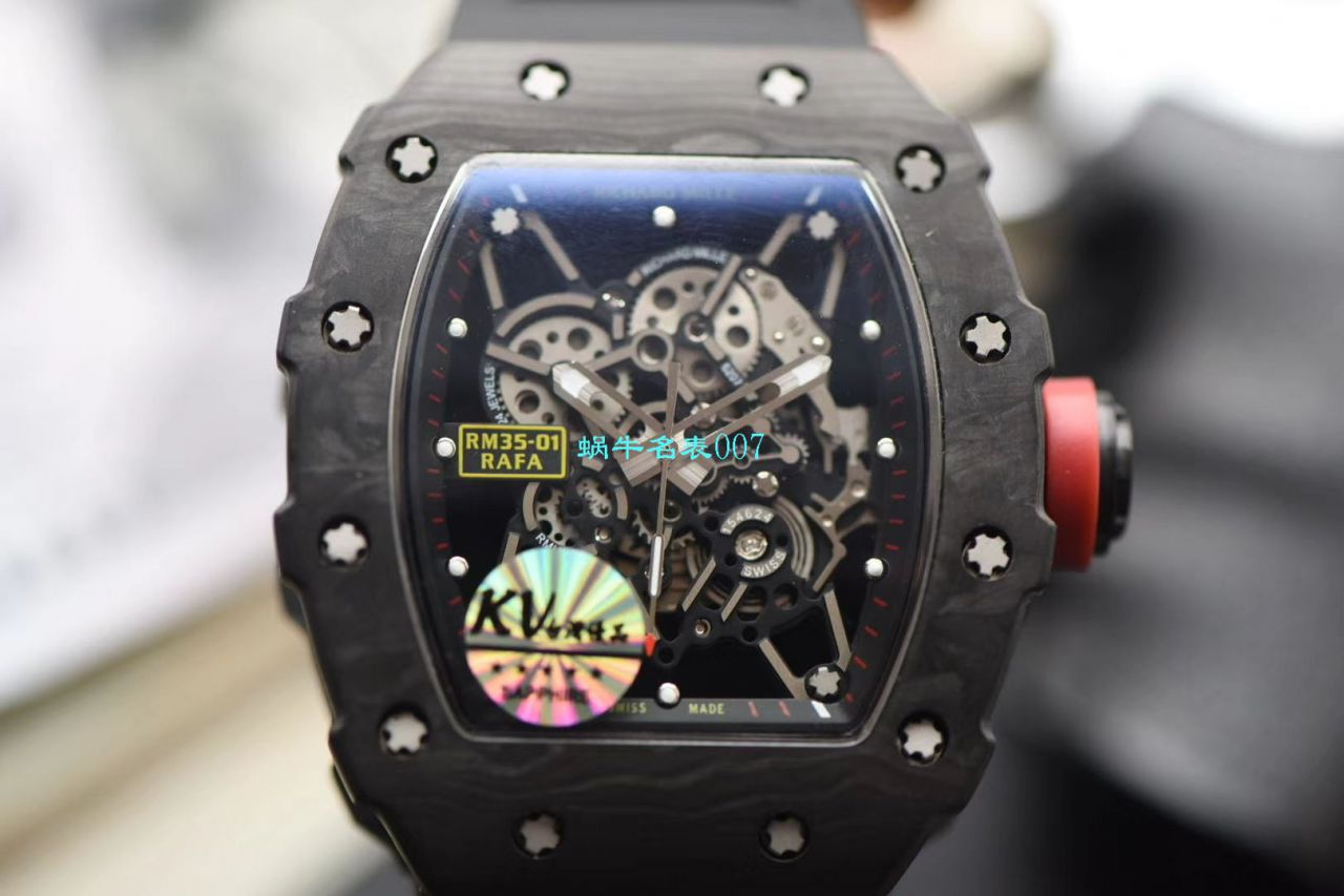 KV Factory 最强进口原纹 carbon fiber V3升级版RICHARD MILLE Richard Miller 男士系列RM 35-01 wrist watches  / KV03501V302