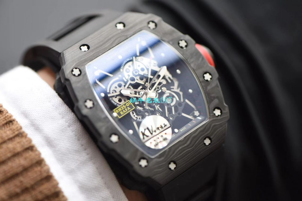 KV Factory 最强进口原纹 carbon fiber V3升级版RICHARD MILLE Richard Miller 男士系列RM 35-01 wrist watches  / KV03501V302