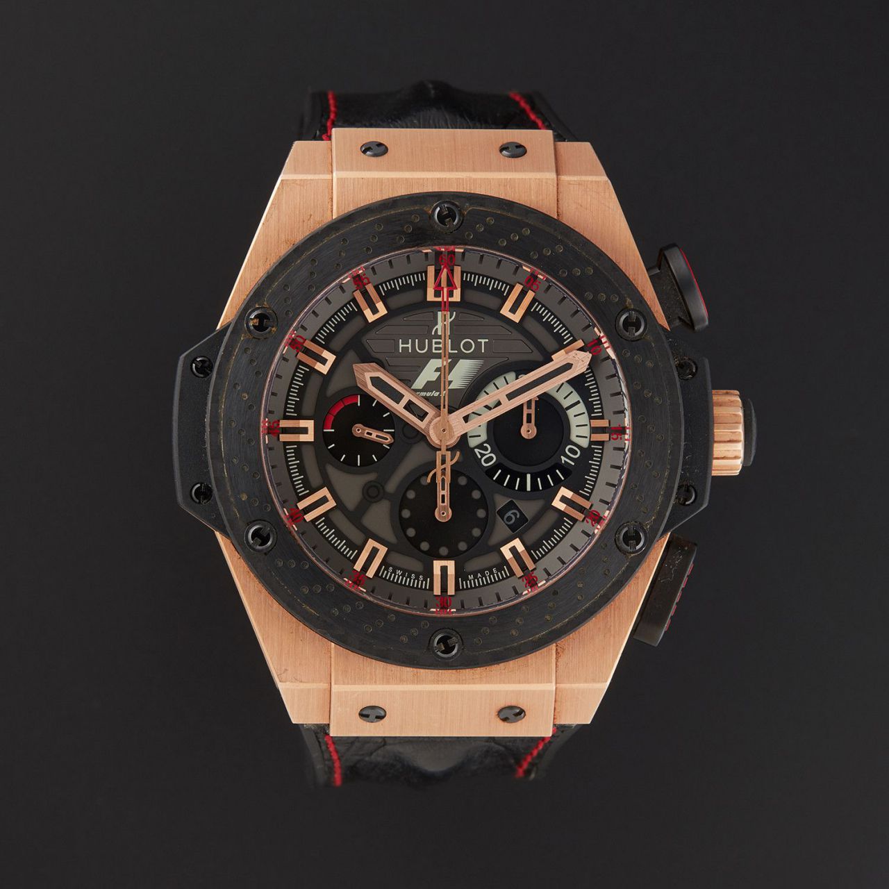  Video analysis V6 Factory  hublot 法拉利 Replica 表Hublot Big Bang 703.OM.6912.HR.FMC12 King Power Great Britain Limited Edition / YB072V6