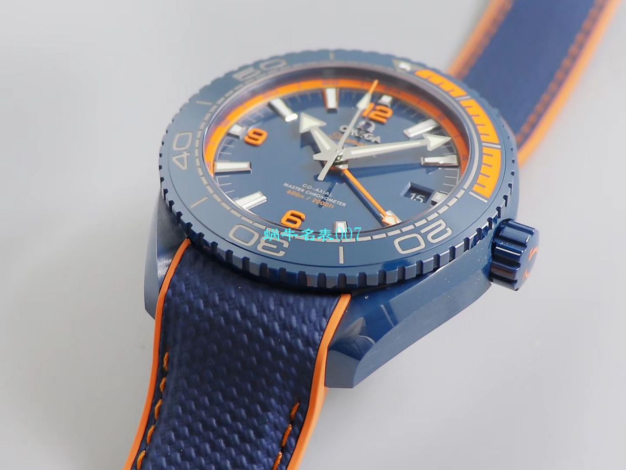VS Factory 碧海之蓝OMEGA Seamaster GMT海洋宇宙45.5毫米 top  Replica Copy 215.92.46.22.03.001 wrist watches  / M669