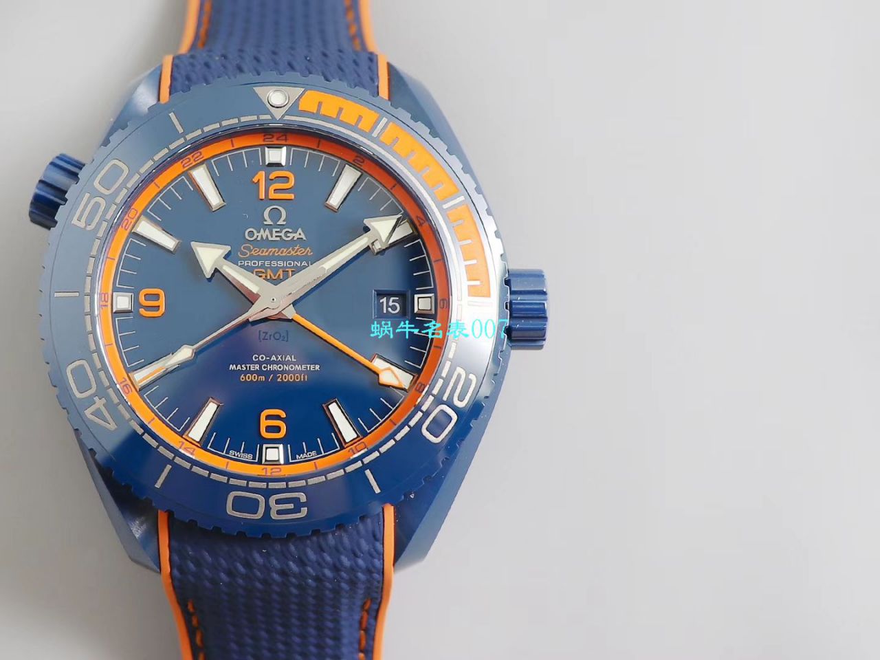 VS Factory 碧海之蓝OMEGA Seamaster GMT海洋宇宙45.5毫米 top  Replica Copy 215.92.46.22.03.001 wrist watches  / M669