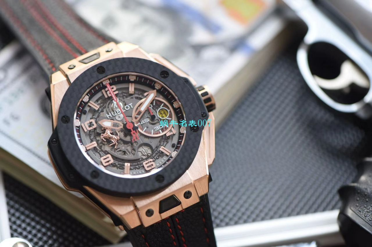 V6 Factory 王金降临 top  Replica  hublot 法拉利Hublot Big Bang Ferrari Titanium F7系列401.OQ.0123.VR wrist watches  / YUB078V6