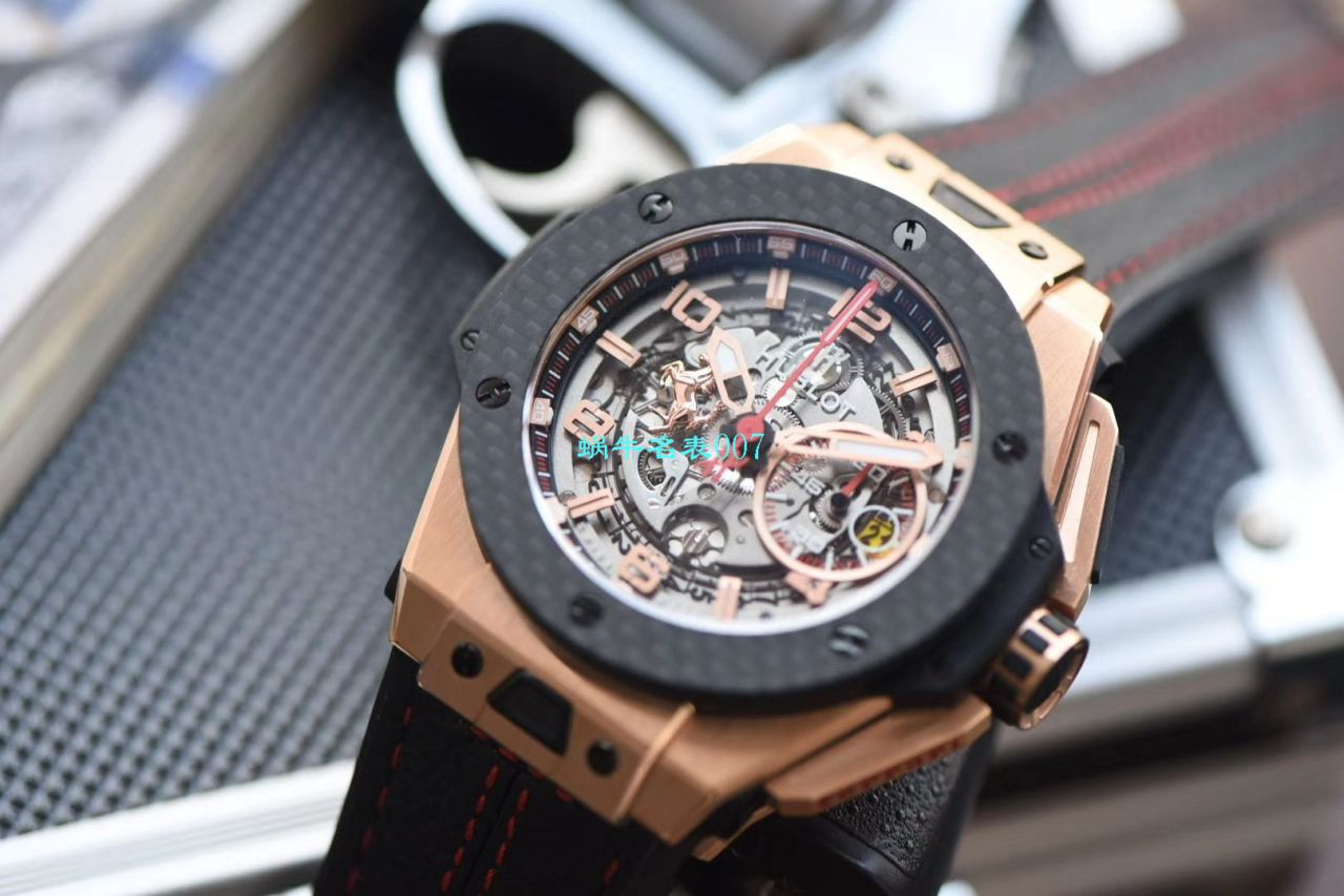 V6 Factory 王金降临 top  Replica  hublot 法拉利Hublot Big Bang Ferrari Titanium F7系列401.OQ.0123.VR wrist watches  / YUB078V6