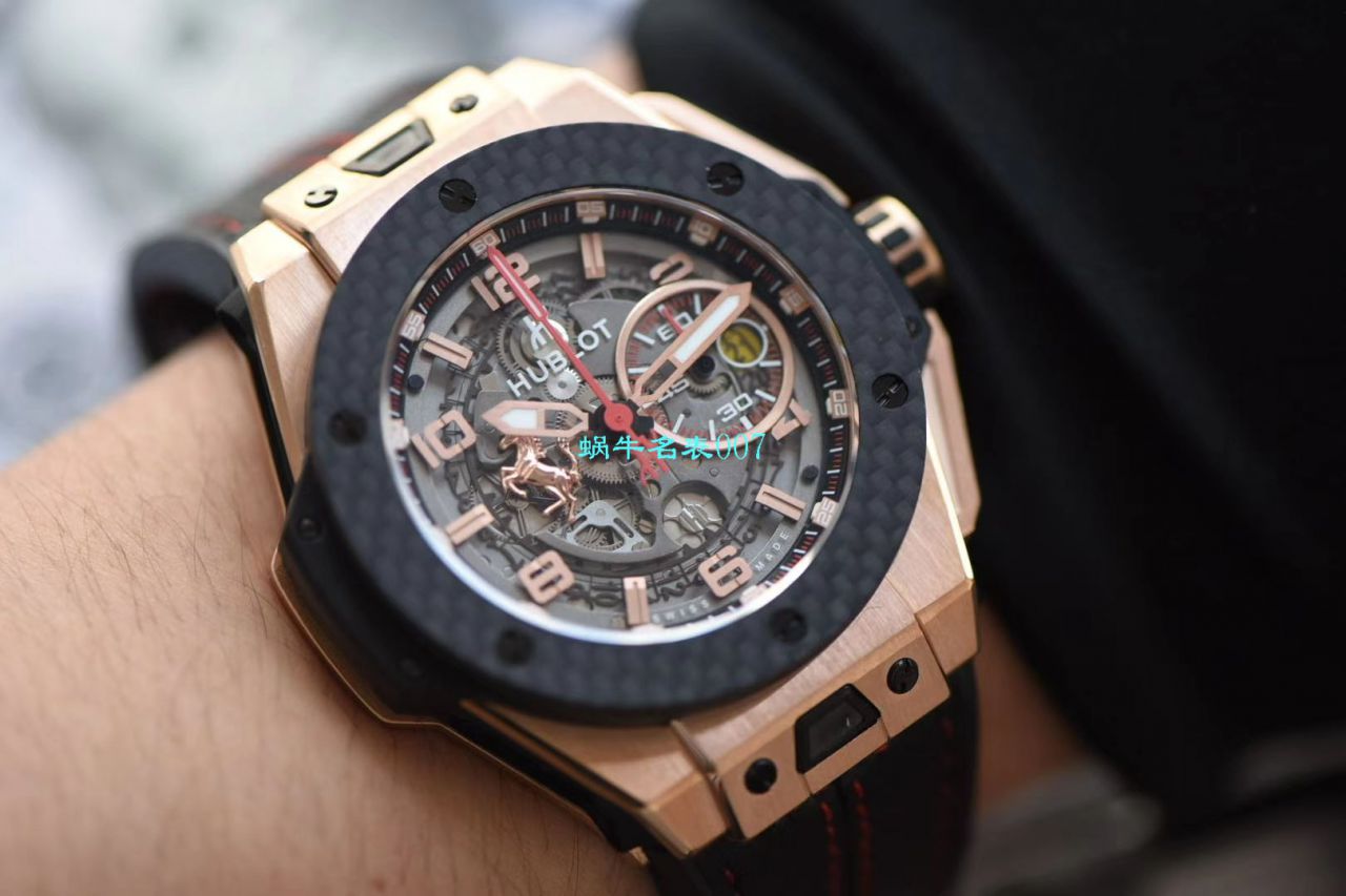 V6 Factory 王金降临 top  Replica  hublot 法拉利Hublot Big Bang Ferrari Titanium F7系列401.OQ.0123.VR wrist watches  / YUB078V6