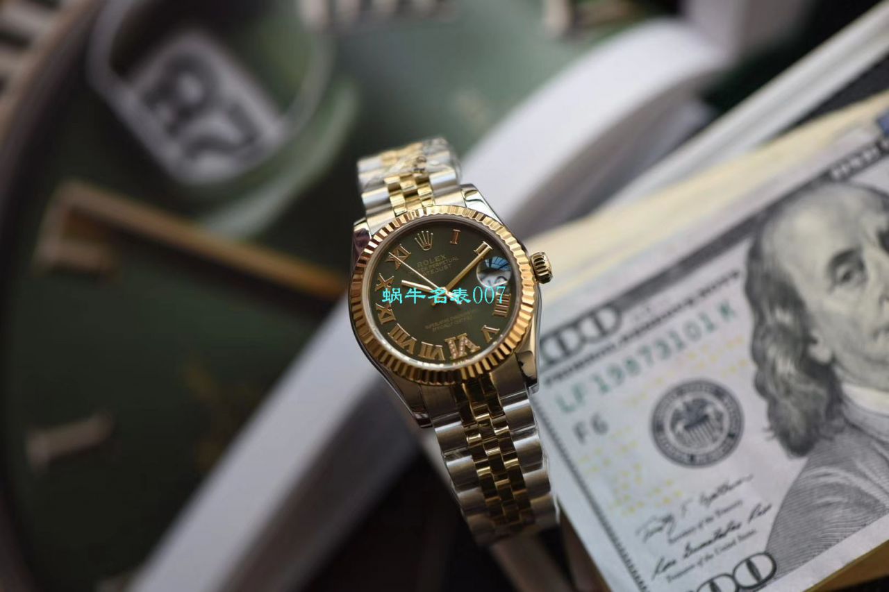 台湾 Factory  High quality  Replica  Rolex   Datejust 31毫米女装m278273-0016 wrist watches  / R529