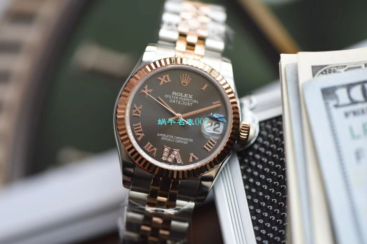 台湾 Factory  top  Replica Copy  Rolex 女装  Datejust 31毫米系列178271 wrist watches  / R530