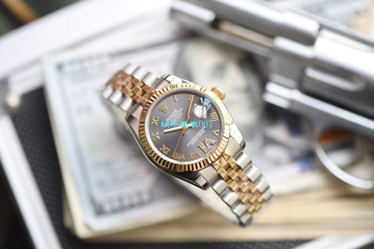 台湾 Factory  High quality  Knockoff  Rolex   Datejust 31毫米女装系列m278273-0018 wrist watches  / R531