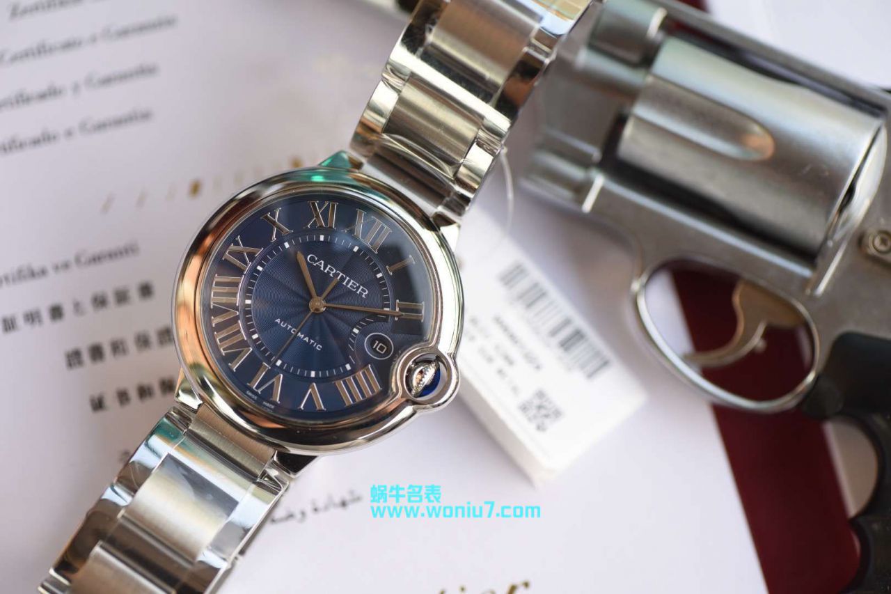  Video analysis V6 Factory  top  Replica Copy  Cartier  蓝气球系列WSBB0025 wrist watches 男款 / K175V6