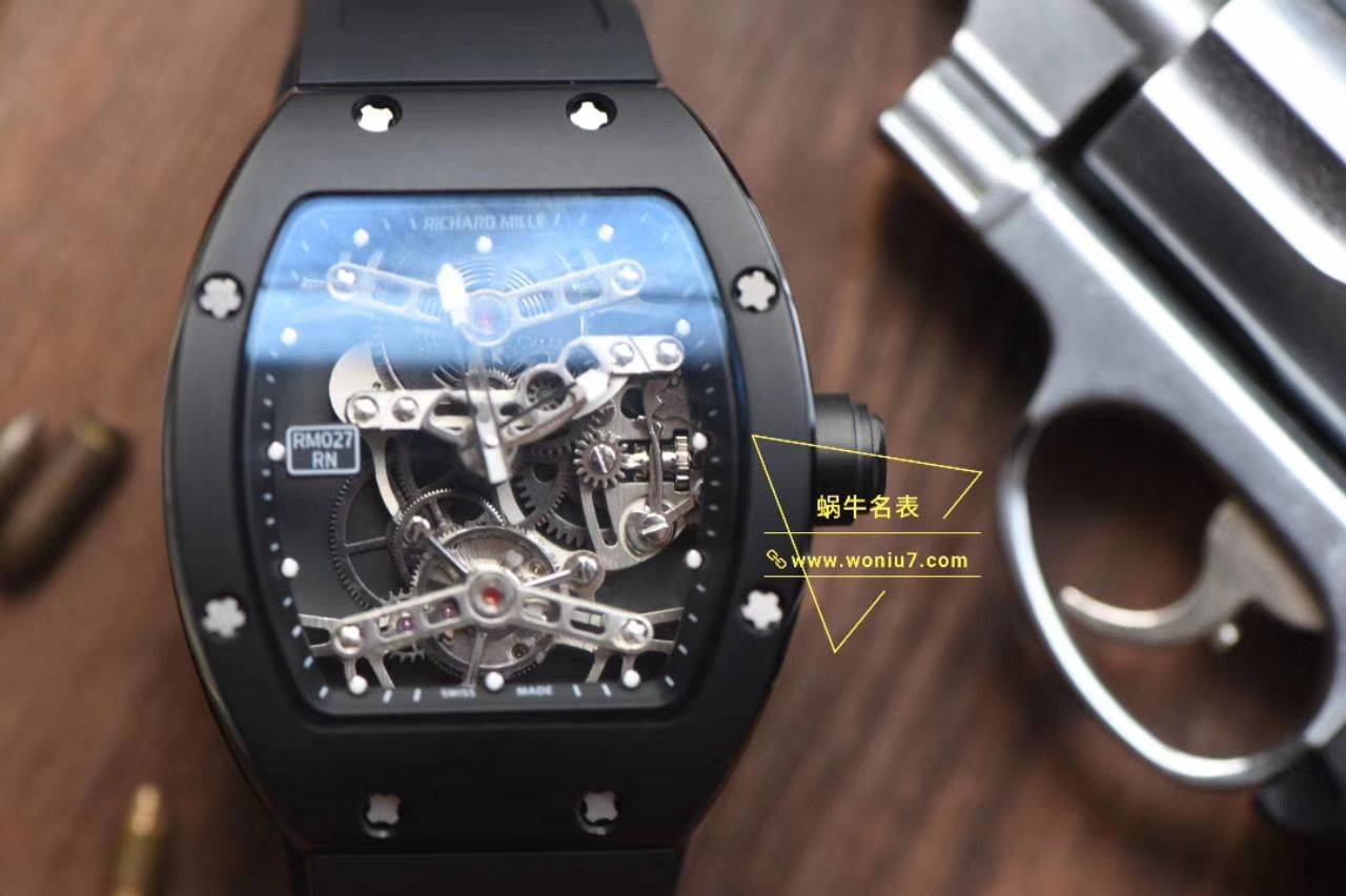 视频分析EUR Factory  Tourbillon RICHARD MILLE RICHARD MILLE RM 027  top  Replica Copy TOURBILLON RAFAEL NADAL wrist watches  / RM027EUR02