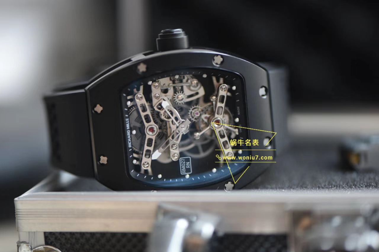 视频分析EUR Factory  Tourbillon RICHARD MILLE RICHARD MILLE RM 027  top  Replica Copy TOURBILLON RAFAEL NADAL wrist watches  / RM027EUR02