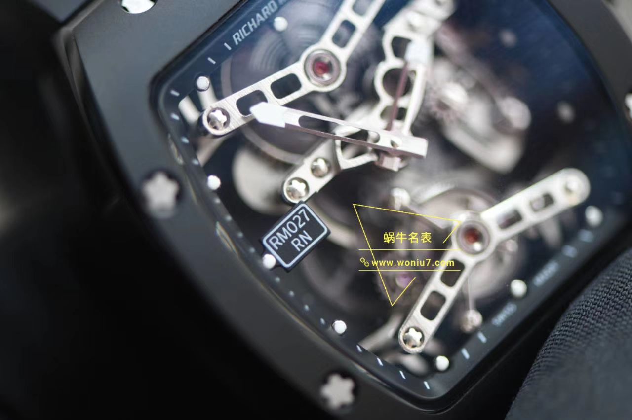 视频分析EUR Factory  Tourbillon RICHARD MILLE RICHARD MILLE RM 027  top  Replica Copy TOURBILLON RAFAEL NADAL wrist watches  / RM027EUR02