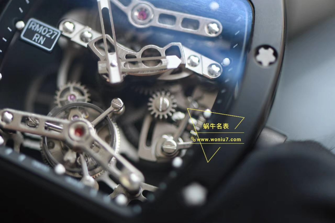 视频分析EUR Factory  Tourbillon RICHARD MILLE RICHARD MILLE RM 027  top  Replica Copy TOURBILLON RAFAEL NADAL wrist watches  / RM027EUR02