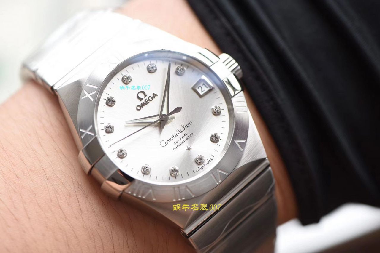  Video analysis VS Factory  High quality  Replica OMEGAOMEGA Constellation 38毫米123.20.38.21.08.001 wrist watches  / M606VS