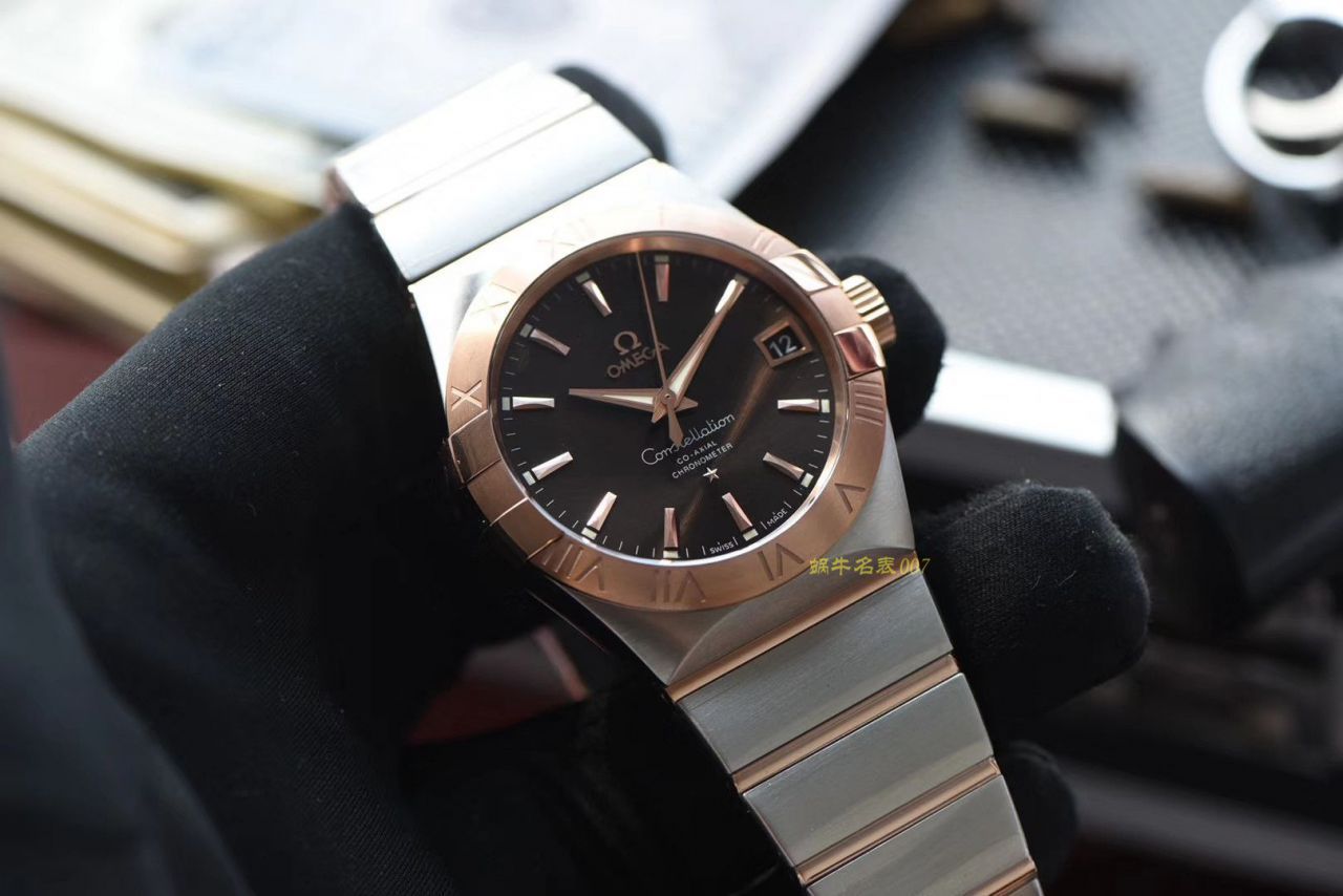  Video analysis VS Factory  High quality  Replica OMEGAOMEGA Constellation 38毫米123.20.38.21.08.001 wrist watches  / M606VS
