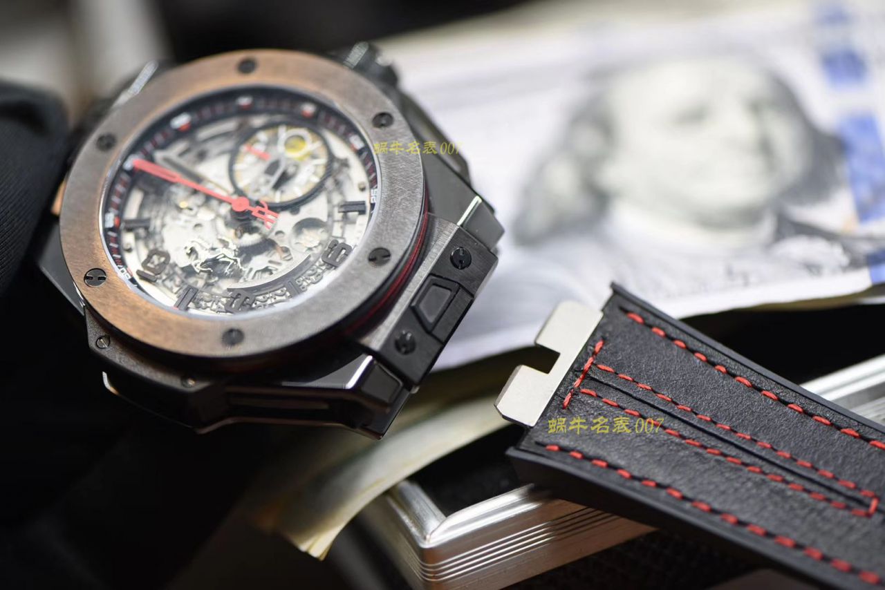 视频讲解V6 Factory  Replica  hublot 法拉利Hublot Big Bang Ferrari Ceramic F11系列401.CX.0123.VR wrist watches  / YB062V6