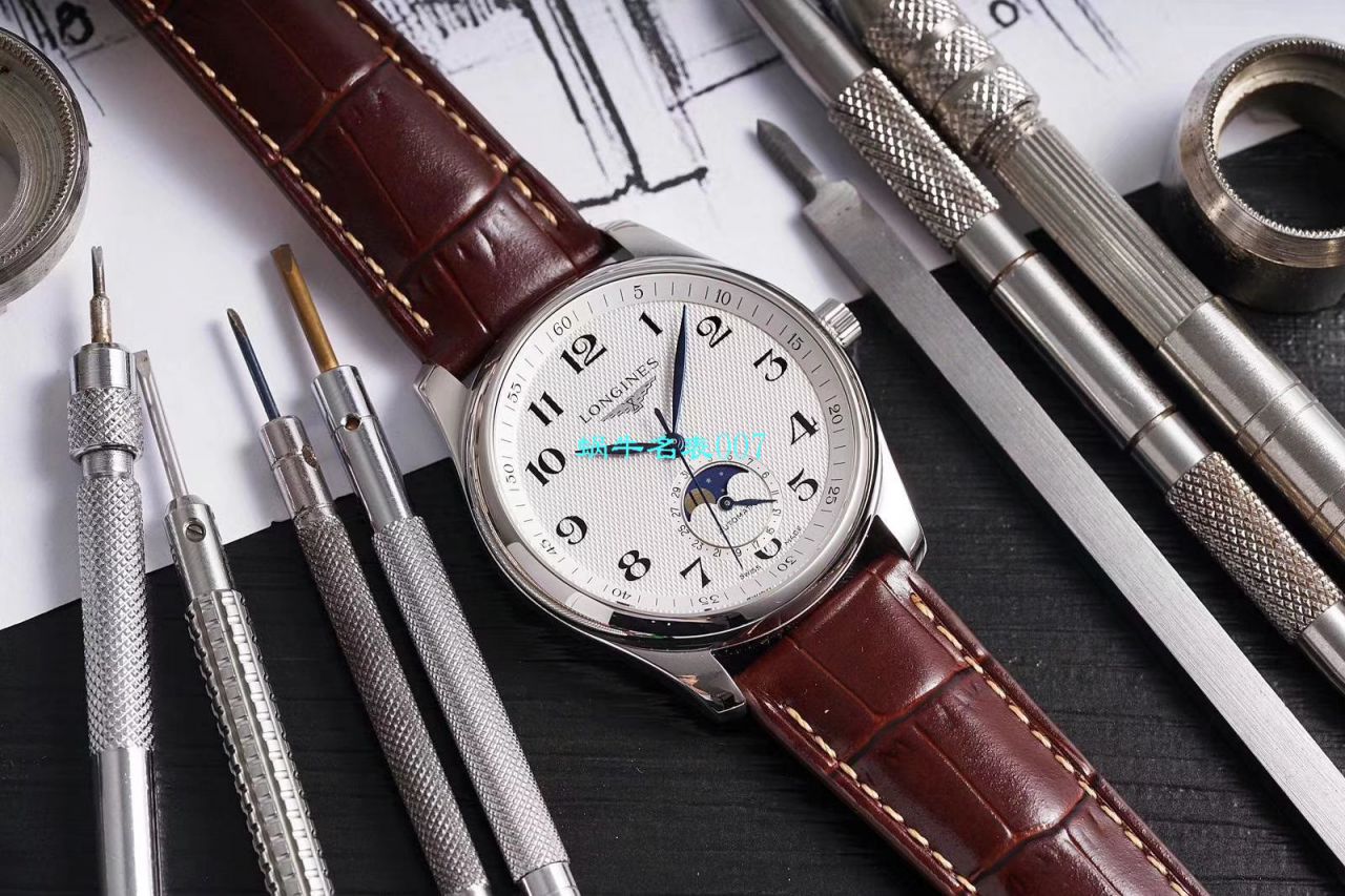 GS Factory  top  Replica Copy  Longines 名匠L2.909.4.78.3月相 wrist watches  / L163