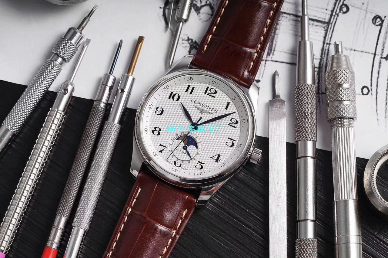 GS Factory  top  Replica Copy  Longines 名匠L2.909.4.78.3月相 wrist watches  / L163