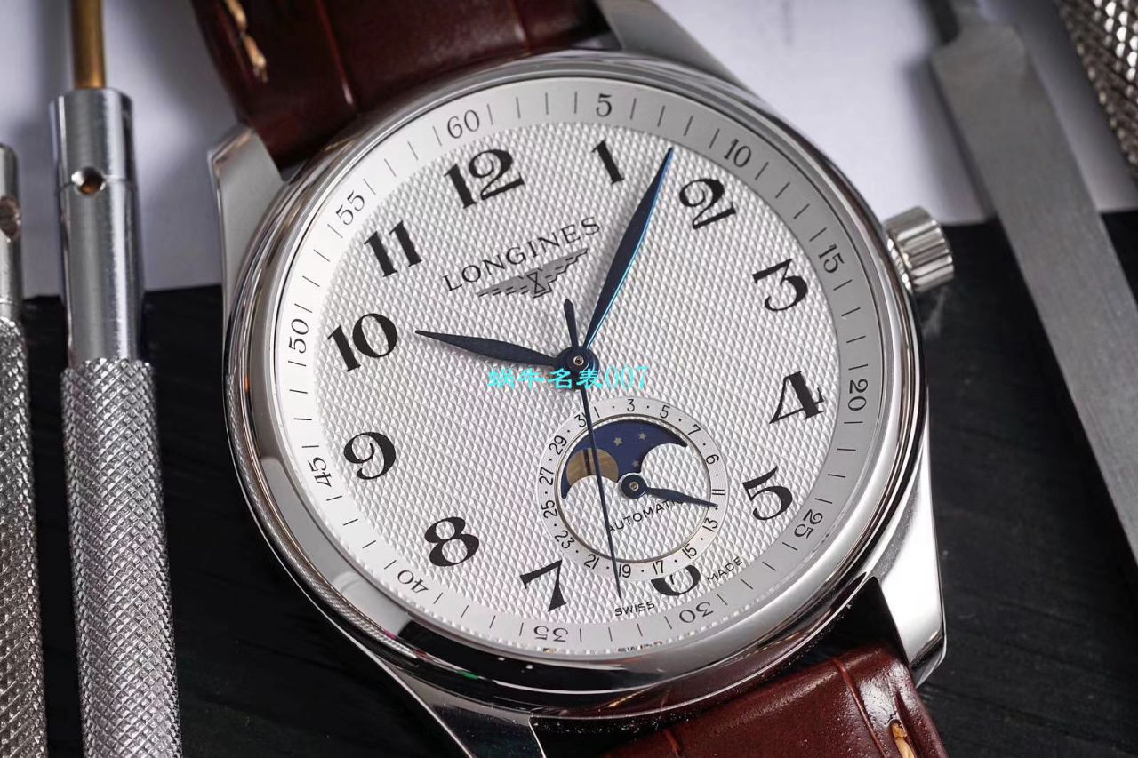 GS Factory  top  Replica Copy  Longines 名匠L2.909.4.78.3月相 wrist watches  / L163