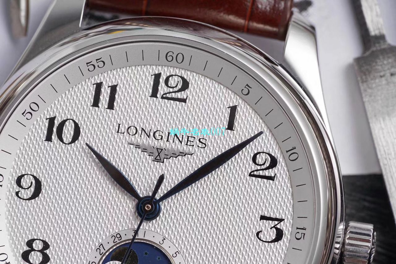 GS Factory  top  Replica Copy  Longines 名匠L2.909.4.78.3月相 wrist watches  / L163