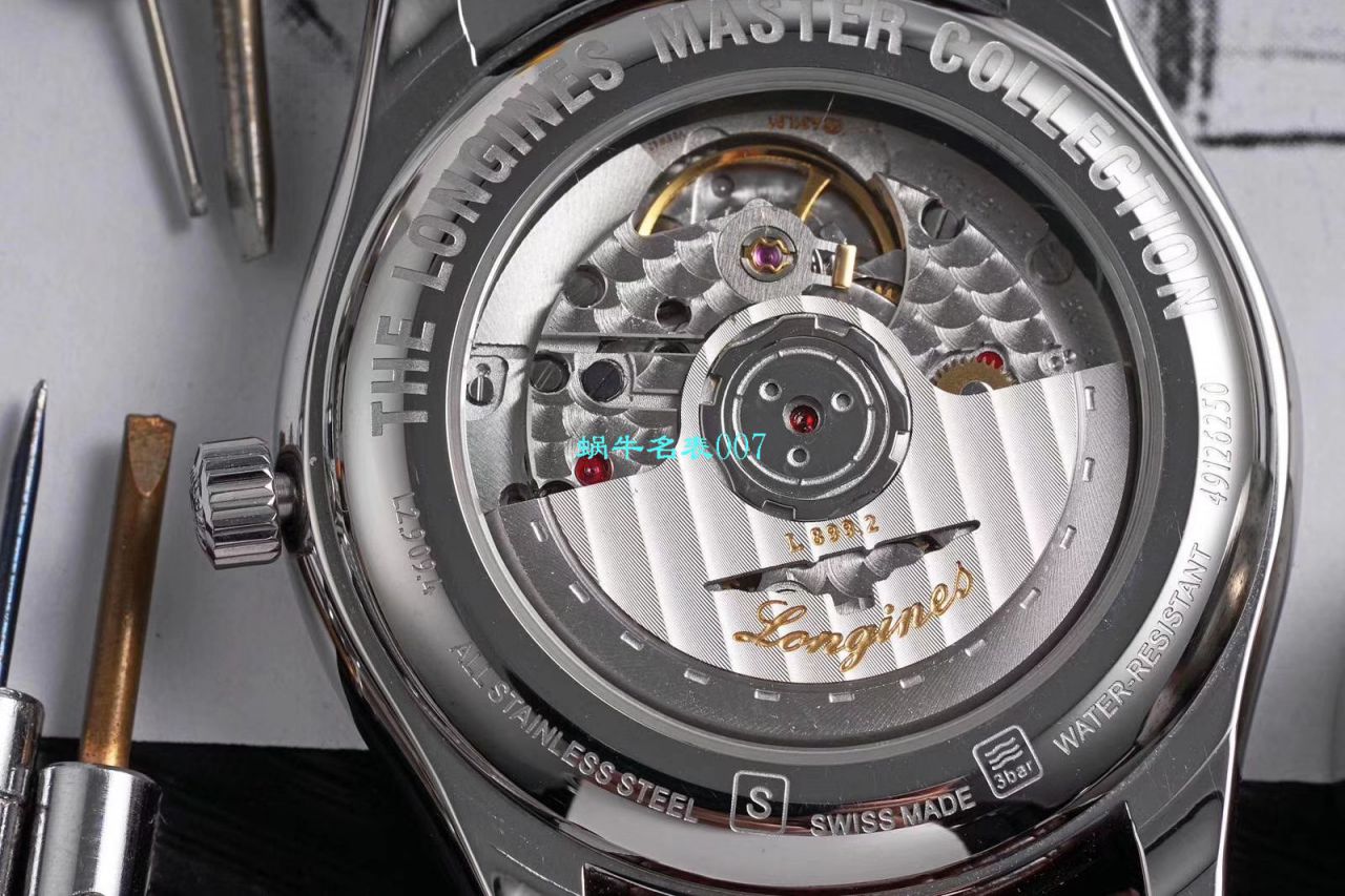 GS Factory  top  Replica Copy  Longines 名匠L2.909.4.78.3月相 wrist watches  / L163