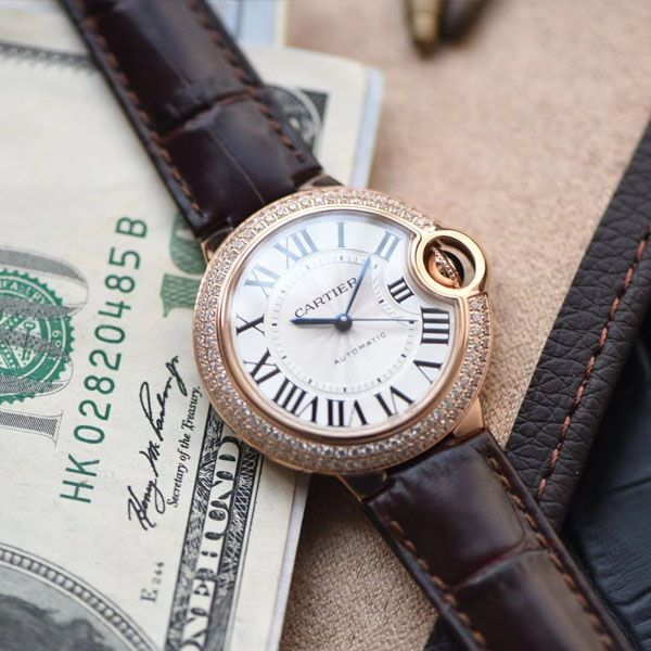 V6 Factory  top  Replica Copy 女表 Cartier  蓝气球33毫米系列WE902036 wrist watches 