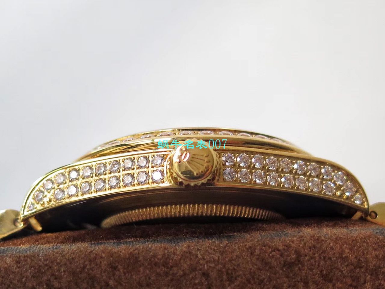 TW Factory  High quality  Replica  Rolex 帝皇版最豪Day date II系列 Day-Date 型密镶钻特别款 wrist watches  / R355