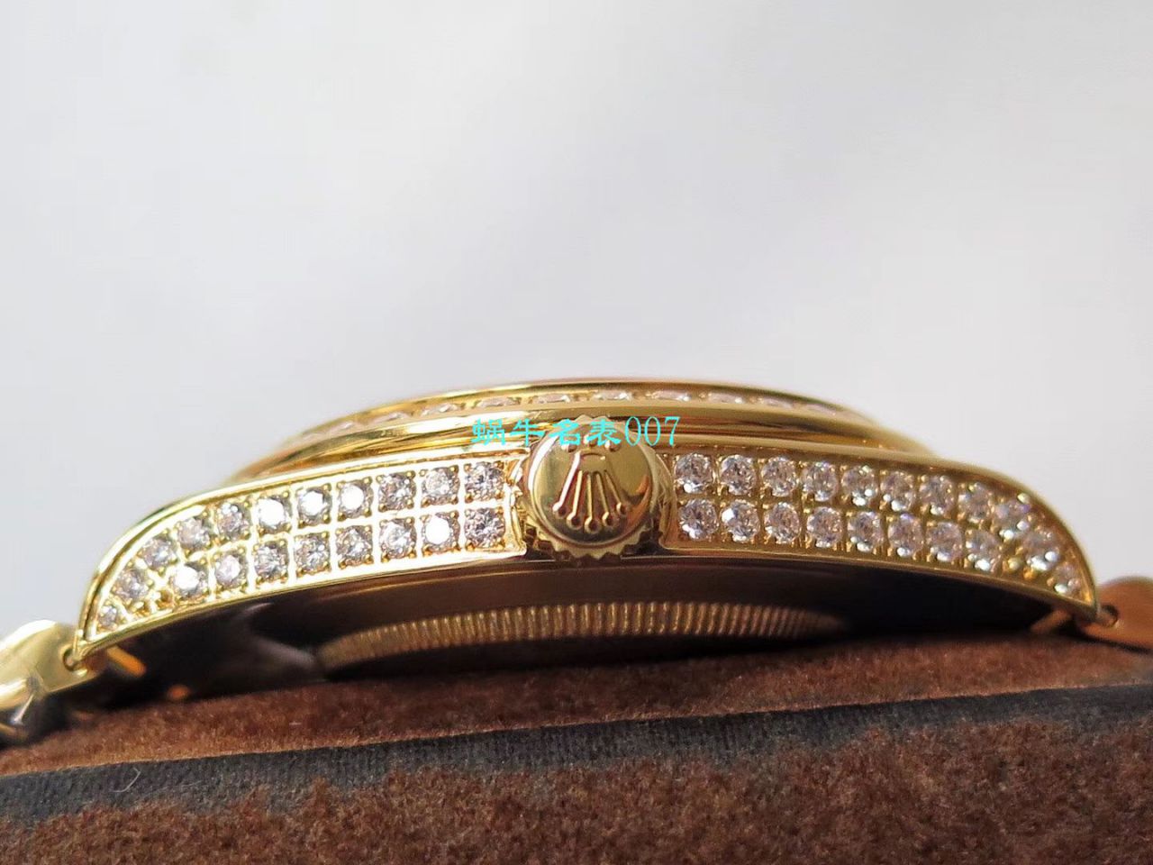 TW Factory  High quality  Replica  Rolex 帝皇版最豪Day date II系列 Day-Date 型密镶钻特别款 wrist watches  / R355